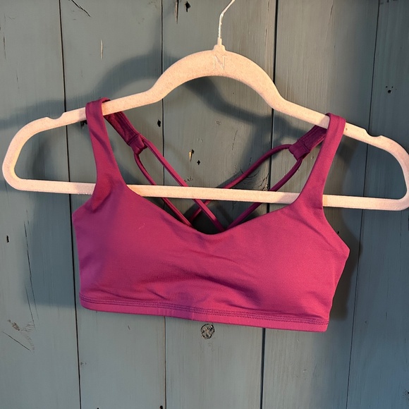Lululemon Purple Cross-back Free To Be Sports BraSize 4